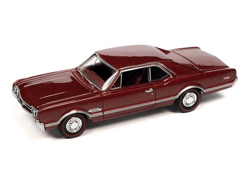 1966 Oldsmobile 442 – Autumn Bronze Poly (Premium 2023 Release 2 Version A) Diecast 1:64 Scale Model - Auto World 64402A