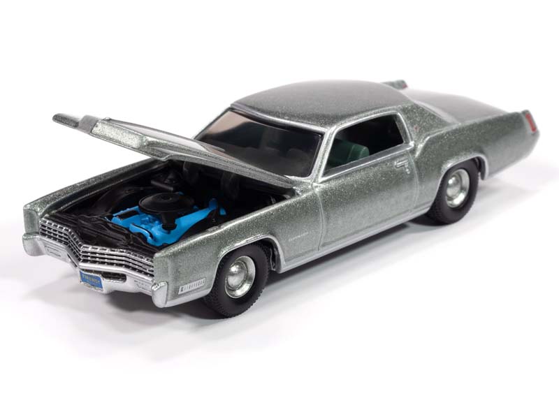 1967 Cadillac Eldorado Light Green Crystal Firemist Metallic (Premium 2025 Release Version B) Diecast 1:64 Scale Model - Auto World AWSP185B