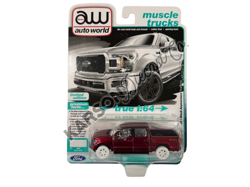 CHASE 2020 Ford F-150 FX4 Oxford White (Premium 2025 Release Version A) Diecast 1:64 Scale Model - Auto World AWSP188A