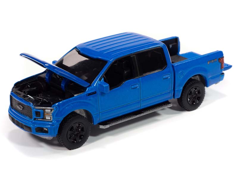 2020 Ford F-150 FX4 Velocity Blue (Premium 2025 Release Version B) Diecast 1:64 Scale Model - Auto World AWSP188B