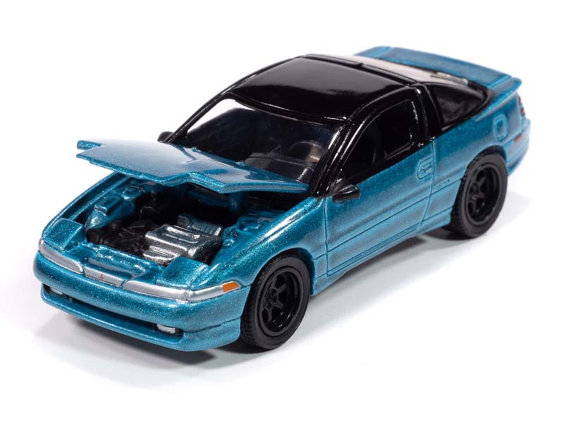 1991 Mitsubishi Eclipse GSX Tennessee Blue (Premium 2025 Release Version B) Diecast 1:64 Scale Model - Auto World AWSP189B