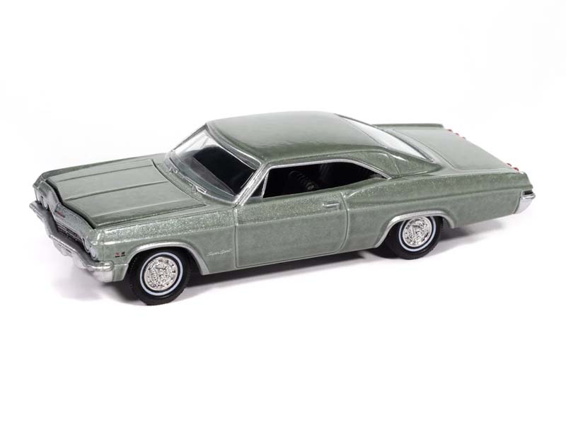 1965 Chevrolet Impala Willow Green Diecast 1:64 Scale Model - Auto World AWSP193B