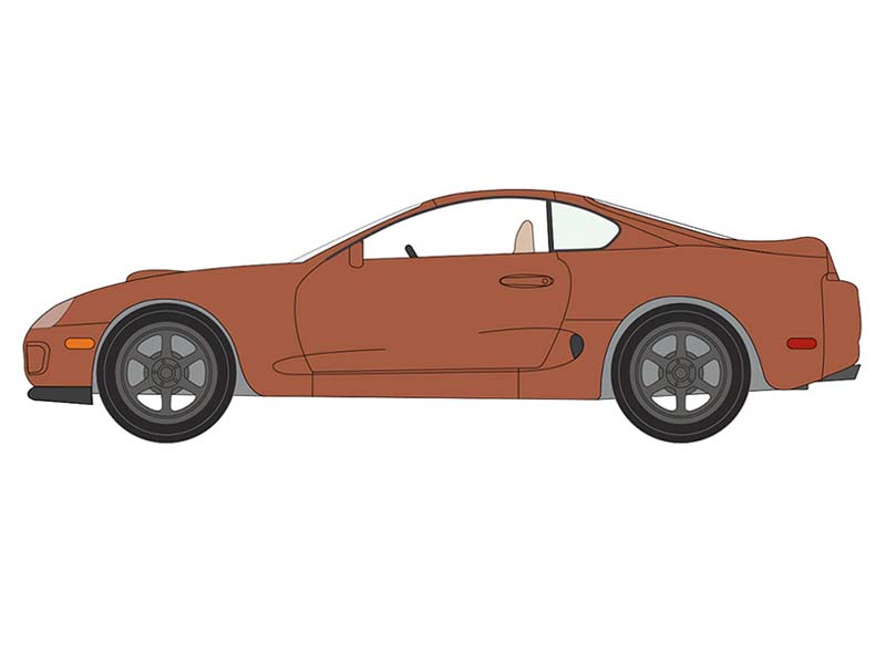 PRE-ORDER 1998 Toyota Supra - Sedona Sunset Metallic Diecast 1:64 Scale Model - Auto World AWSP209A