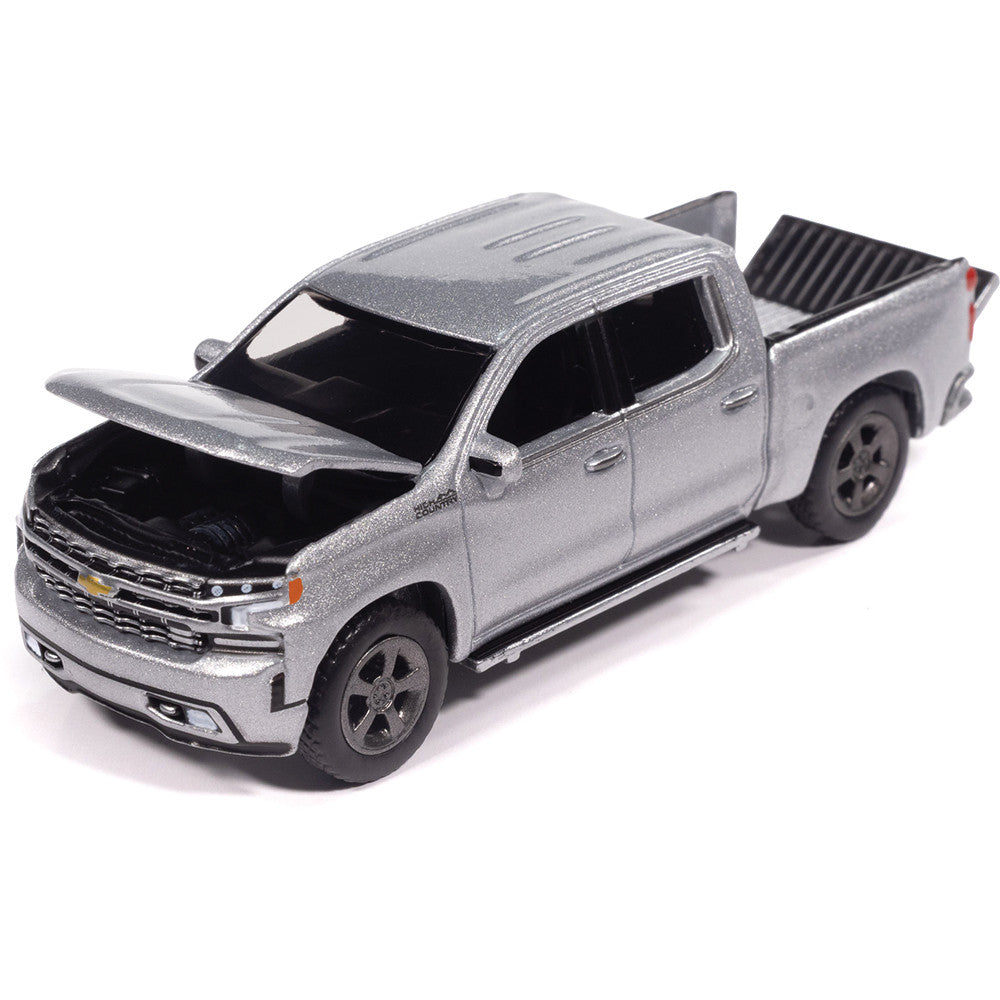 24 PACK 2019 Chevy Silverado High Country - Silver Ice Diecast 1