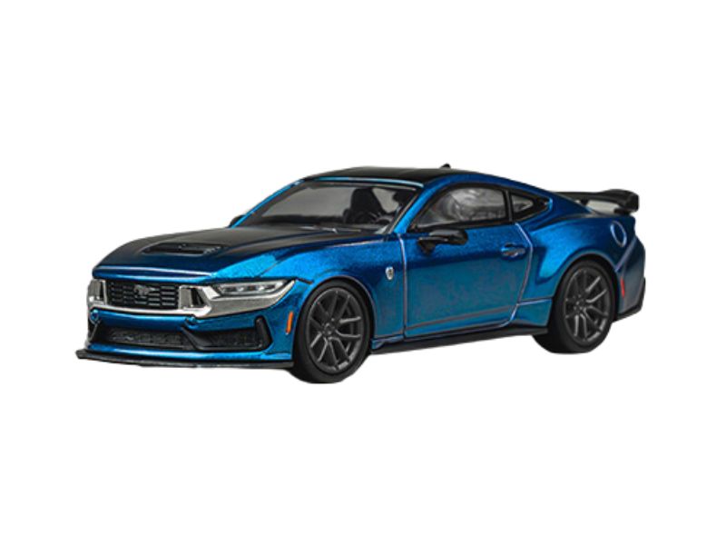 PRE-ORDER Ford Mustang Darkhorse – Ember Blue Diecast 1:64 Scale