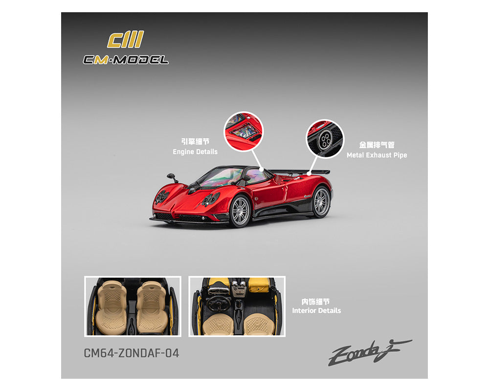 PRE-ORDER Pagani Zonda F – Rosso Dubai Diecast 1:64 Scale Model