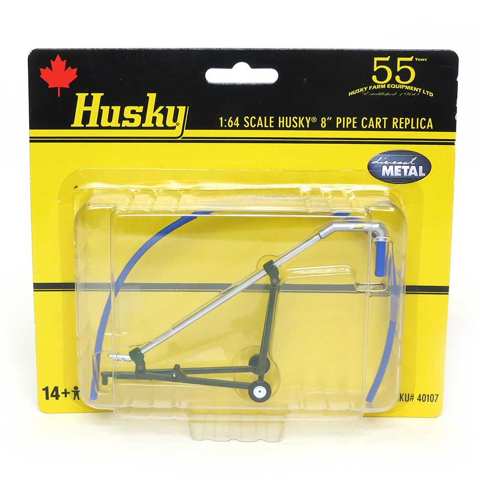 Husky Fill Pipe Cart w/ Rubber Tires Diecast 1:64 Scale Model - DCP 40107