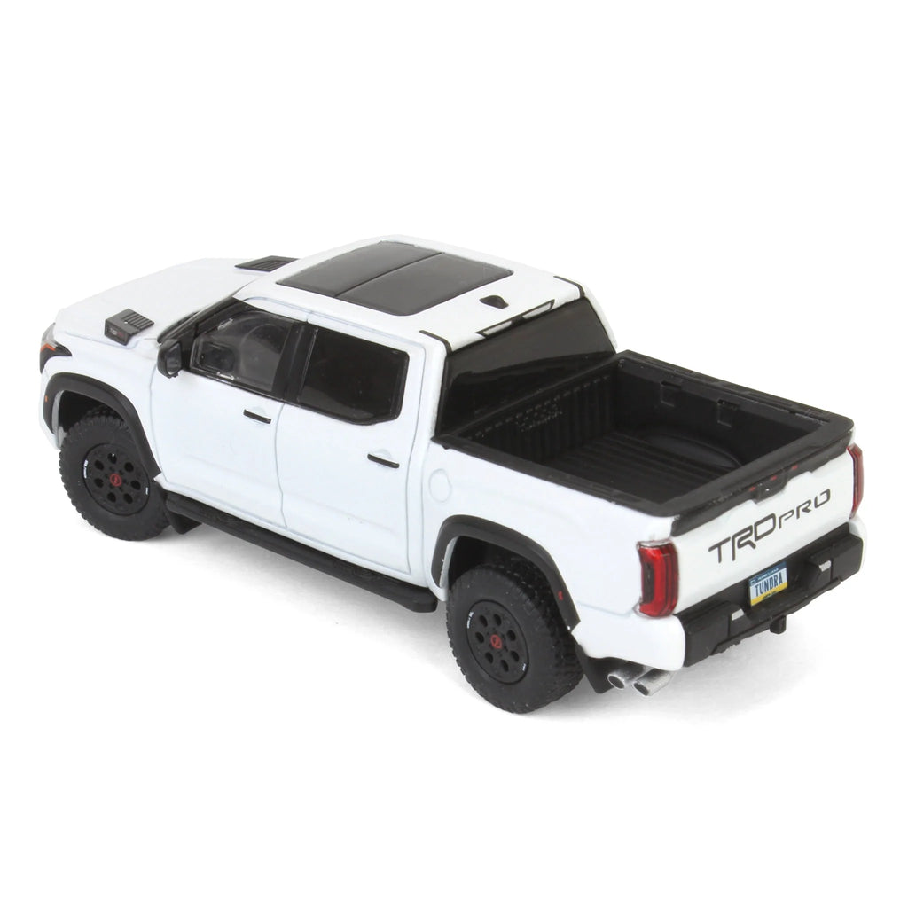 2024 Toyota Tundra TRD Pro White (LP Diecast x Diecast Talk) Diecast 1:64 Scale Model - GCD DTG022WH