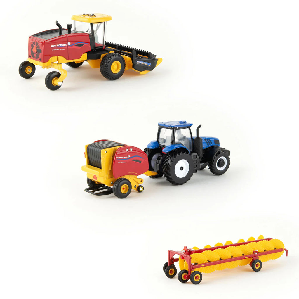 New Holland Haying Set Diecast 1:64 Scale Model - ERTL ERT13993