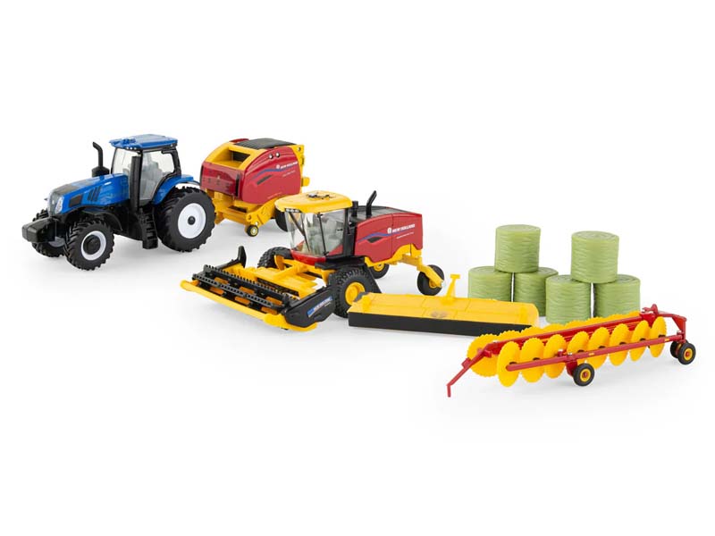 New Holland Haying Set Diecast 1:64 Scale Model - ERTL ERT13993
