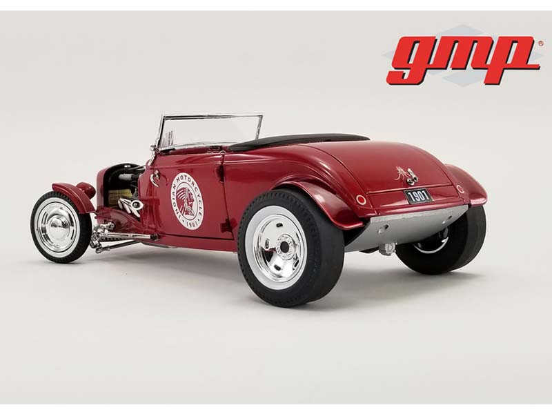 1934 Hot Rod Roadster - Indian Motorcycle 'Since 1901' Diecast 1:18 Scale Model - GMP18958