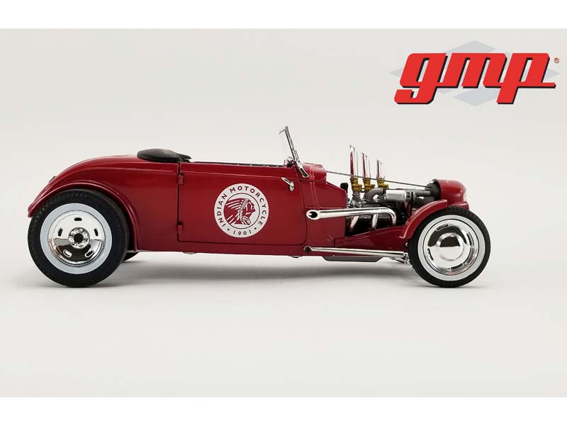1934 Hot Rod Roadster - Indian Motorcycle 'Since 1901' Diecast 1:18 Scale Model - GMP18958