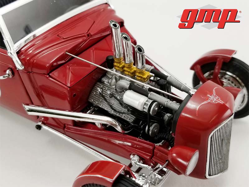 1934 Hot Rod Roadster - Indian Motorcycle 'Since 1901' Diecast 1:18 Scale Model - GMP18958