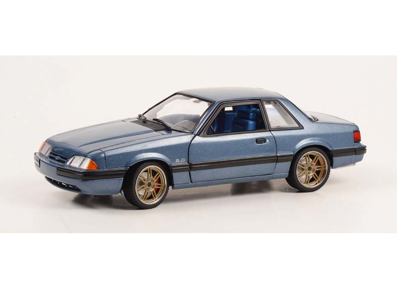 1989 Ford Mustang 5.0 LX - Medium Shadow Blue w/ Custom 7-Spoke Wheels –  Karson Diecast Co.