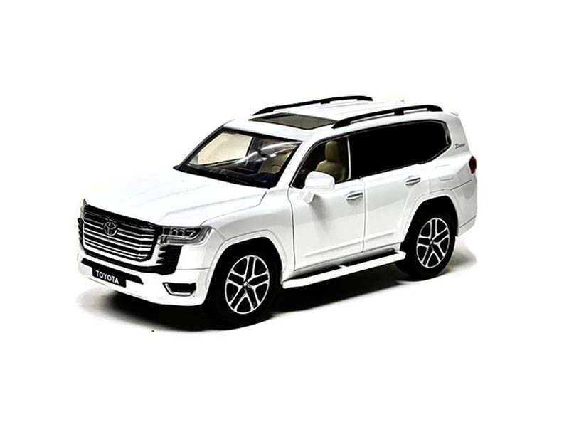 PRE-ORDER 2023 Toyota Land Cruiser – White (MiJo Exclusives) Diecast 1:24 Scale Model - H08222WH