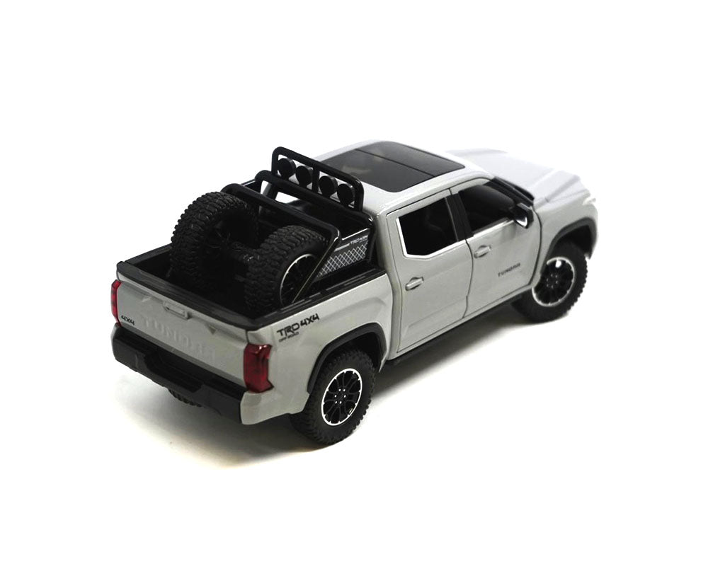 2023 Toyota Tundra TRD Off-Road 4×4 – Cement Grey Diecast 1:24 Scale Model - H08555RCM