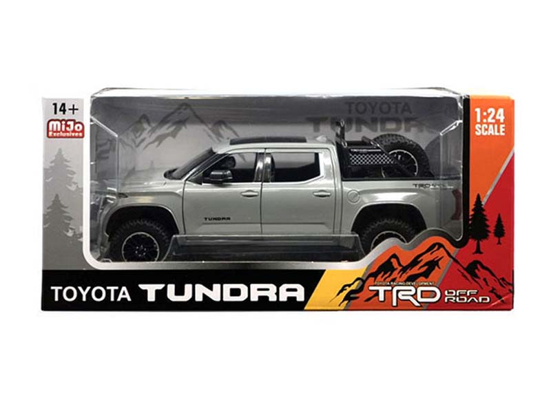 2023 Toyota Tundra TRD Off-Road 4×4 – Cement Grey Diecast 1:24 Scale Model - H08555RCM