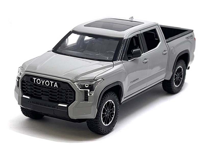 2023 Toyota Tundra TRD Off-Road 4×4 – Cement Grey Diecast 1:24 Scale Model - H08555RCM