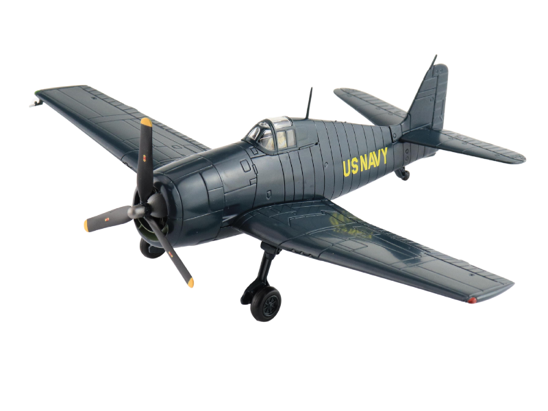 Grumman F6F-5 - Blue Angels US Navy 1946 (with decals for No.1 to No.4 airplanes) Diecast 1:72 Scale Model - Hobby Master HA1121
