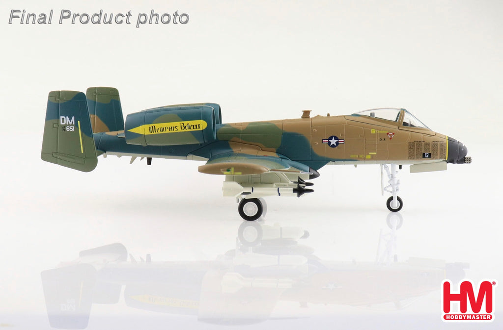 Grumman A-10C Memphis Belle III 78-0651 - Capt. Lindsay "Mad" Johnson - David-Monthan AFB Diecast 1:72 Scale Model - Hobby Master HA1338