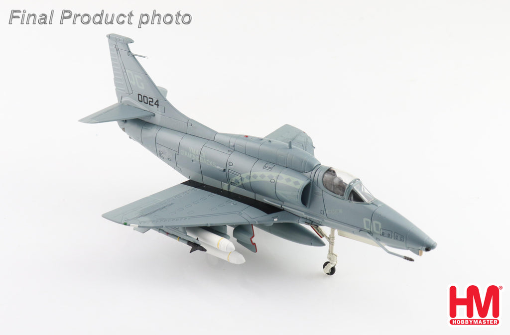 Douglas A-4M Skyhawk (Diamondbacks) 160024, VMA-131 US Marines 1993 Diecast 1:72 Scale Model - Hobby Master HA1437