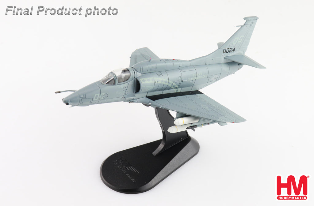 Douglas A-4M Skyhawk (Diamondbacks) 160024, VMA-131 US Marines 1993 Diecast 1:72 Scale Model - Hobby Master HA1437