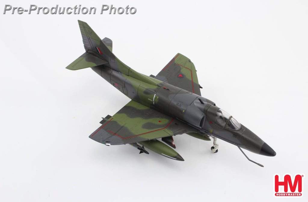 McDonnell-Douglas A-4K Lizard Scheme NZ6201, 2 Squadron - RNZAF New Zealand 1987 Diecast 1:72 Scale Model - Hobby Master HA1440