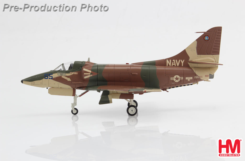 McDonnell Douglas A-4E Skyhawk (Aggressor) 151095, US Navy, 1985/86 Diecast 1:72 Scale Model - Hobby Master HA1441