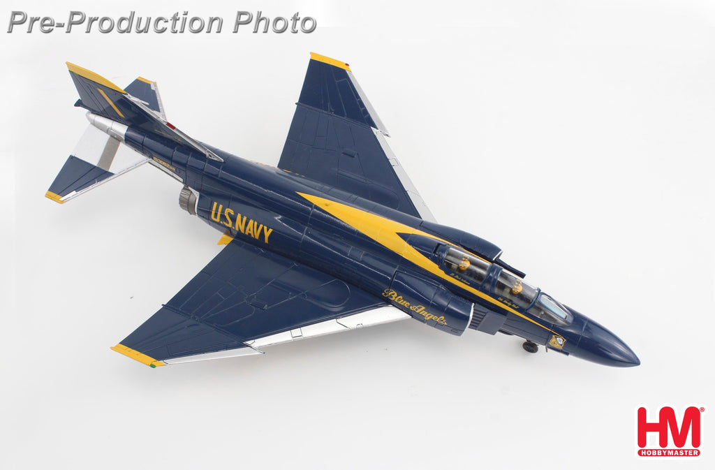 McDonnell-Douglas F-4J Blue Angels Cdr. Harley Hall & AMHI Guy Giuffrai - US Navy 1970 to 1971 Diecast 1:72 Scale Model - Hobby Master HA19059