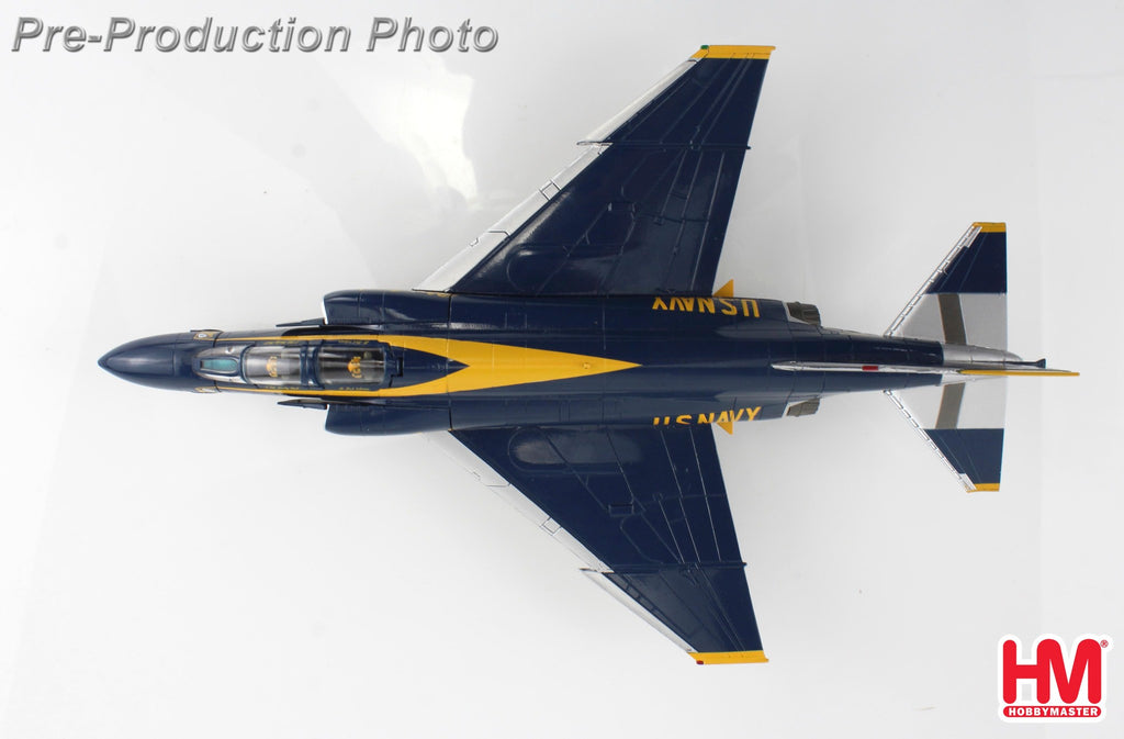 McDonnell-Douglas F-4J Blue Angels Cdr. Harley Hall & AMHI Guy Giuffrai - US Navy 1970 to 1971 Diecast 1:72 Scale Model - Hobby Master HA19059