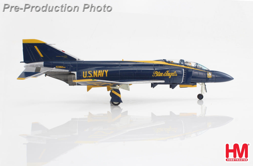 McDonnell-Douglas F-4J Blue Angels Cdr. Harley Hall & AMHI Guy Giuffrai - US Navy 1970 to 1971 Diecast 1:72 Scale Model - Hobby Master HA19059