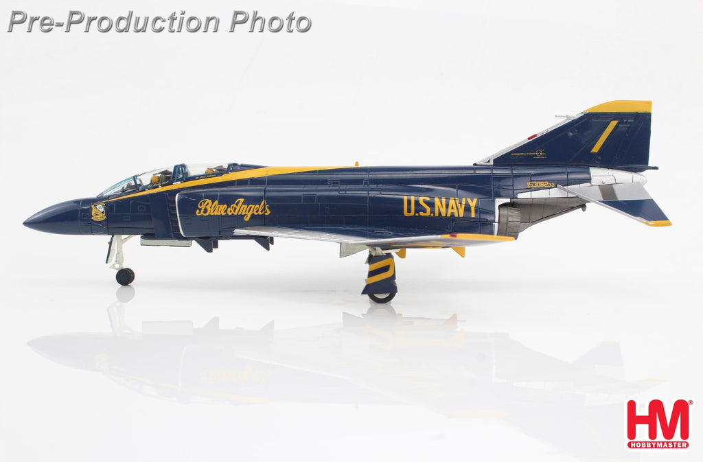 McDonnell-Douglas F-4J Blue Angels Cdr. Harley Hall & AMHI Guy Giuffrai - US Navy 1970 to 1971 Diecast 1:72 Scale Model - Hobby Master HA19059