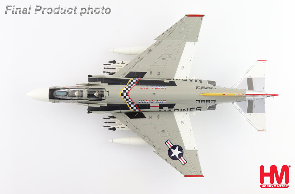 McDonnell Douglas F-4J Phantom II 153893 VMFA-31 US Marines 1976 Diecast 1:72 Scale Model - Hobby Master HA19067