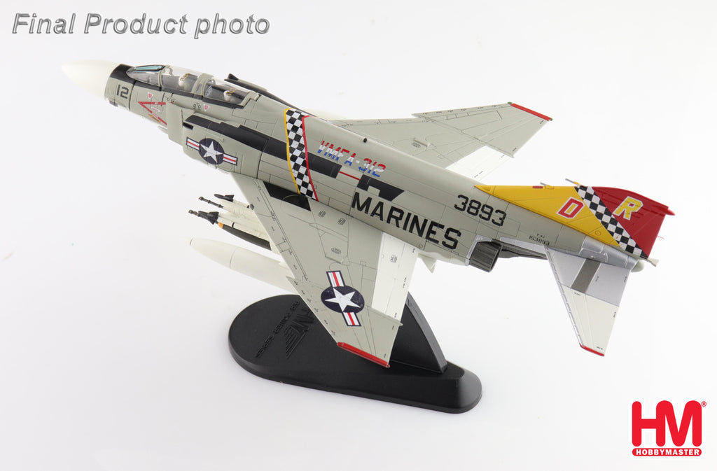 McDonnell Douglas F-4J Phantom II 153893 VMFA-31 US Marines 1976 Diecast 1:72 Scale Model - Hobby Master HA19067