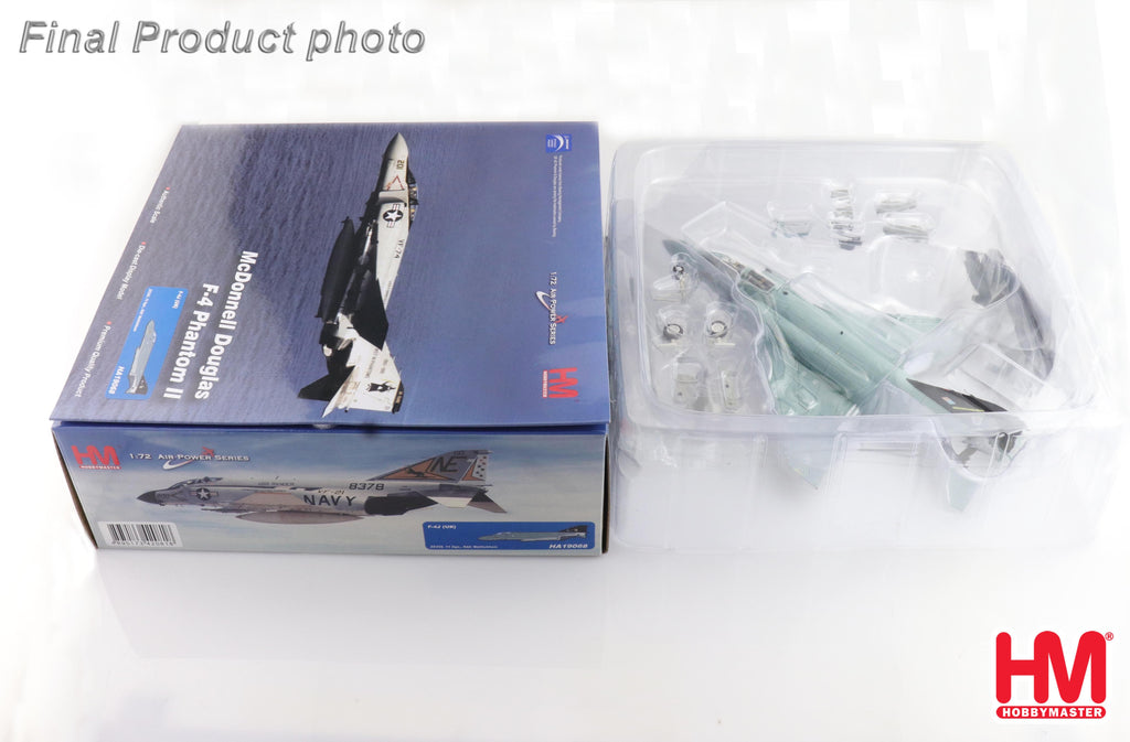 McDonnell Douglas F-4J (UK) ZE359, 74 Sqn. RAF Wattishham Diecast 1:72 Scale Model - Hobby Master HA19068