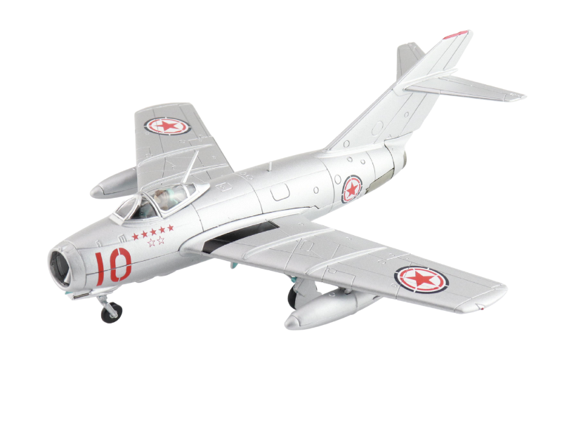 Mikoyan-Gurevich MIG-15bis No.10 Chinese People's Volunteers Air Force North Korea 1950s Diecast 1:72 Scale Model - Hobby Master HA2425