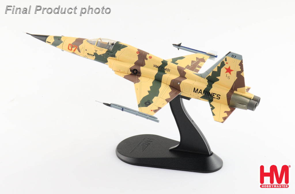 Northrop Grumman F-5N Tiger II 761572, VMFT-401 US Marines Yuma 2018 Diecast 1:72 Scale Model - Hobby Master HA3398