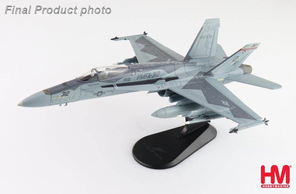 McDonnell Douglas F/A-18C Hornet 165227 VMFA-312 MCAS Iwakuni Yamaguchi 2022 Diecast 1:72 Scale Model - Hobby Master HA3587