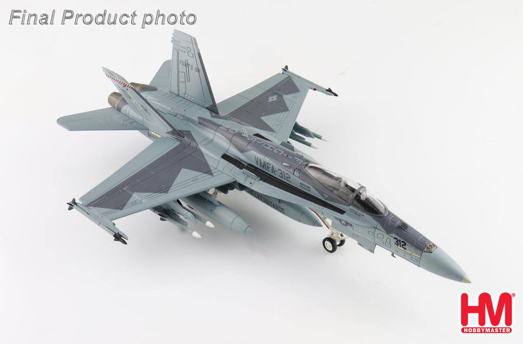 McDonnell Douglas F/A-18C Hornet 165227 VMFA-312 MCAS Iwakuni Yamaguchi 2022 Diecast 1:72 Scale Model - Hobby Master HA3587
