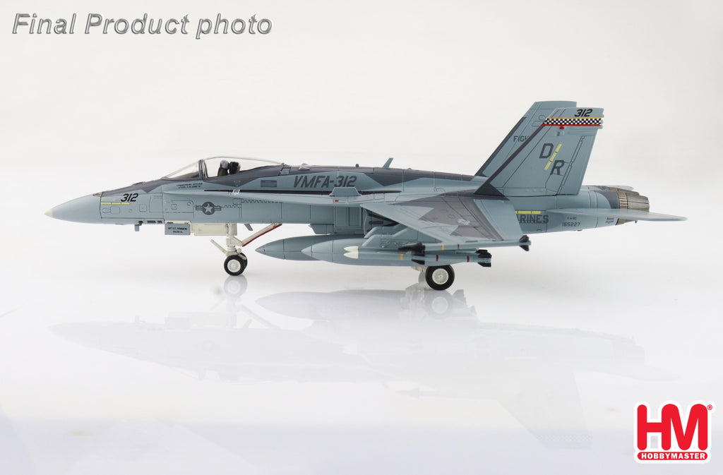 McDonnell Douglas F/A-18C Hornet 165227 VMFA-312 MCAS Iwakuni Yamaguchi 2022 Diecast 1:72 Scale Model - Hobby Master HA3587