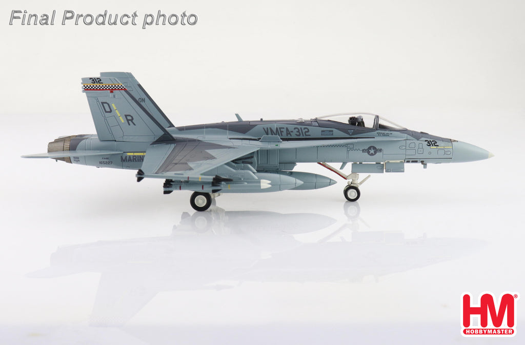 McDonnell Douglas F/A-18C Hornet 165227 VMFA-312 MCAS Iwakuni Yamaguchi 2022 Diecast 1:72 Scale Model - Hobby Master HA3587