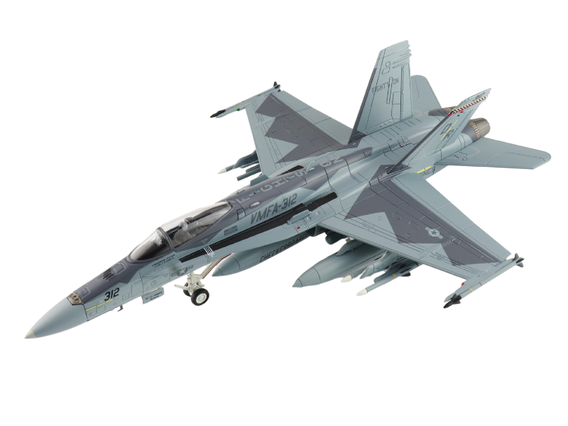 McDonnell Douglas F/A-18C Hornet 165227 VMFA-312 MCAS Iwakuni Yamaguchi 2022 Diecast 1:72 Scale Model - Hobby Master HA3587