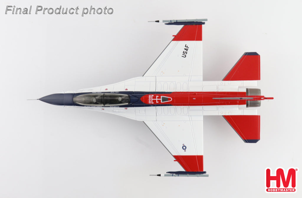 Lockheed Martin X-62A VISTA 86-0048 USAF Test Pilot School, Edwards AFB (w/2 x ACMI Pod + 1 center fuel tank) Diecast 1:72 Scale Model - Hobby Master HA38042