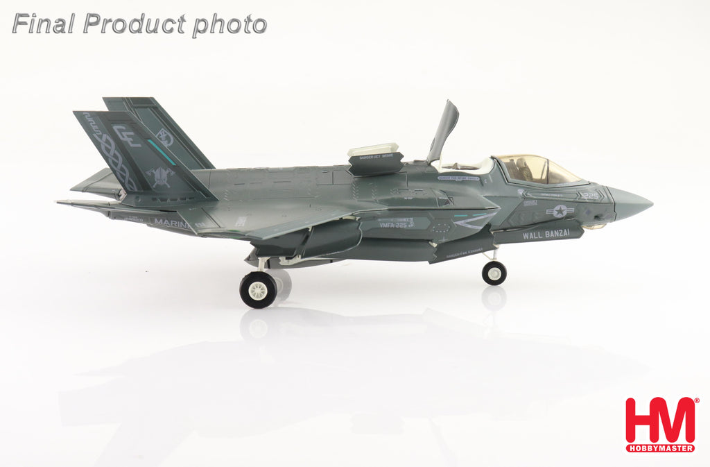 Lockheed Martin F-35B Lightning II 169920 VMFA-225 (Vikings) Yuma Marine Corps Air Station 2023 Diecast 1:72 Scale Model - Hobby Master HA4620