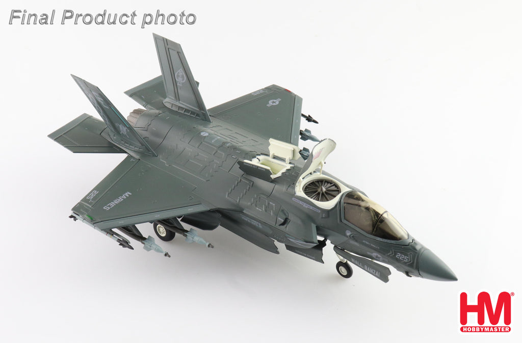 Lockheed Martin F-35B Lightning II 169920 VMFA-225 (Vikings) Yuma Marine Corps Air Station 2023 (Beast Mode) Diecast 1:72 Scale Model - Hobby Master HA4620B
