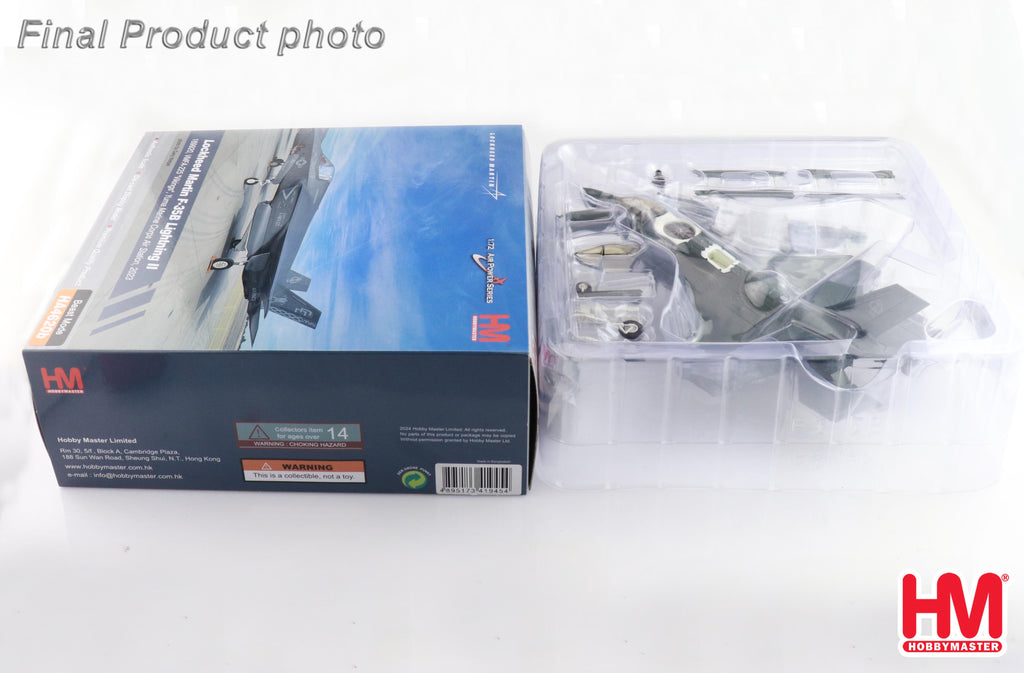 Lockheed Martin F-35B Lightning II 169920 VMFA-225 (Vikings) Yuma Marine Corps Air Station 2023 (Beast Mode) Diecast 1:72 Scale Model - Hobby Master HA4620B
