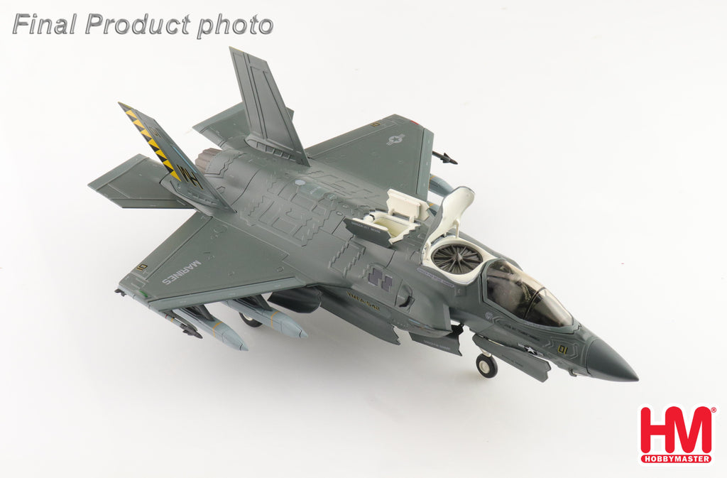 Lockheed Martin F-35B (Black Death) 170064 VMFA-542 (Tigers) MCAS Cherry Point 2023 (Beast Mode) Diecast 1:72 Scale Model - Hobby Master HA4622B