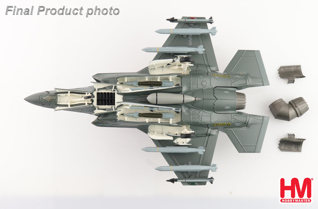 Lockheed Martin F-35B (Black Death) 170064 VMFA-542 (Tigers) MCAS Cherry Point 2023 (Beast Mode) Diecast 1:72 Scale Model - Hobby Master HA4622B