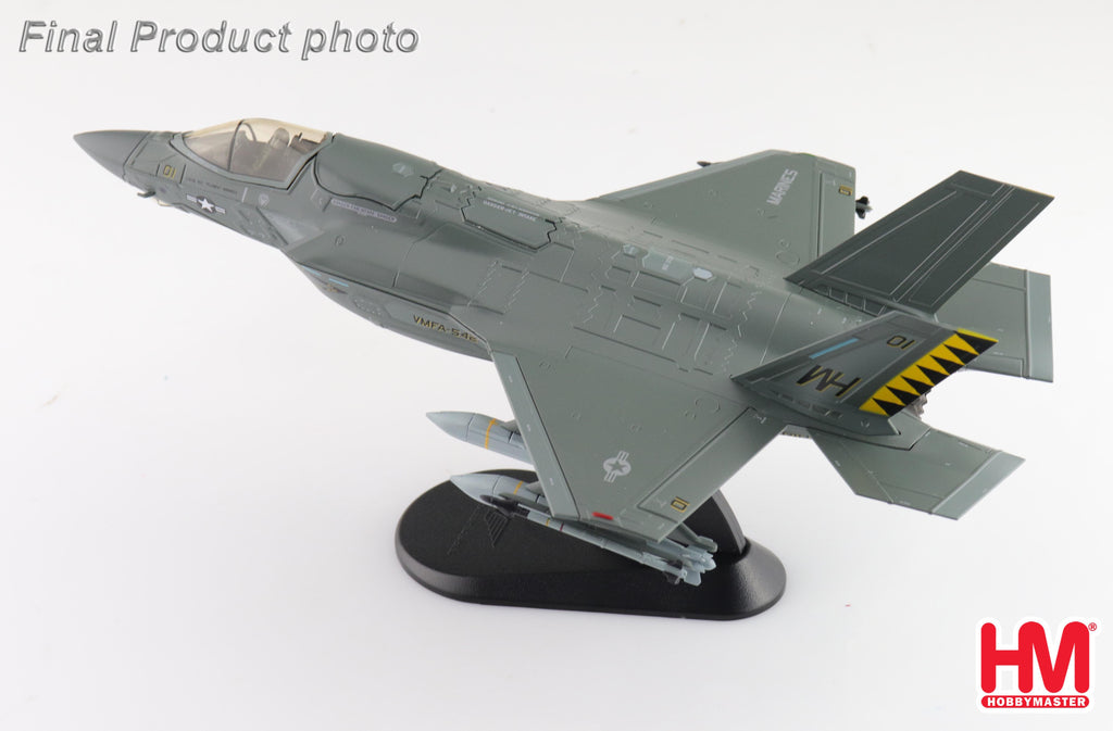 Lockheed Martin F-35B (Black Death) 170064 VMFA-542 (Tigers) MCAS Cherry Point 2023 (Beast Mode) Diecast 1:72 Scale Model - Hobby Master HA4622B
