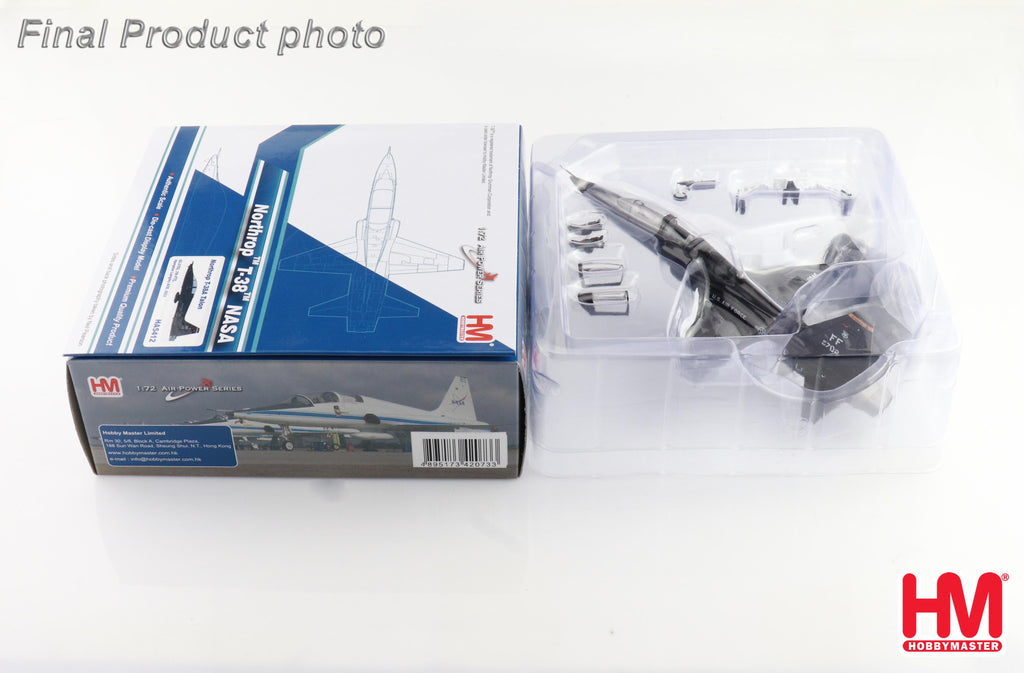 Northrop T-38A Talon 62-3702, 7th FTS Hampton Langley AFB 2023 Diecast 1:72 Scale Model - Hobby Master HA5412